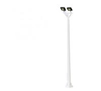 DAZZLEEX 5 Pieces Bright White Model Railroad N Scale Square Lights Double LED 1:150 Sports Field Lights 6.7cm