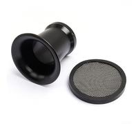 DAZZLEEX 50mm Carburetor Air Filter Wind Cup with Protective Net for OKO 24 26 28 30mm and ATV Motorcycle Intake System Gold Red Black(Black)