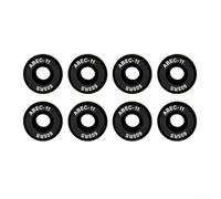 DAZZLEEX 8 Pcs ABEC-11 608-RS Skateboard Bearings 8x22x7mm Hardened Chrome Steel with Removable Rubber Shield for Longboard Scooter Roller Skates Black(Black)