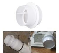 DAZZLEEX 80Mm/100mm/110mm/120mm/150mm/200mm Backdraught Shutter Flap Non-Return Valve Damper Flap For Ventilation Ventilation(120mm)