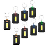 DAZZLEEX 8Pcs Portable Mountaineering Keychain Flashlight Torch Suitable and Flashlight Camping Lighting LED Bright (2Pcs Blue+2pcs Green+2pcs Orange+2pcs Red)