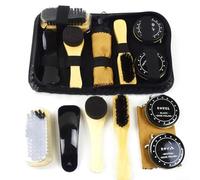 DAZZLEEX 8Pcs Shoe Polish Kit Cleaning Shine Care Set Portable Shoe Brush Polishing Tools For Enthusiast Or Beginner