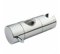 DAZZLEEX Adjustable 19-25mm Chrome Shower Head Holder Riser Bathroom Rail Bracket Slider,19mm