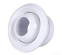 DAZZLEEX Adjustable Air Vent, ABS White Circular Spherical Nozzle Air Vent Adjustable Air Volume Vent Grille Cover For Indoor Exhaust(100mm)