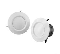 DAZZLEEX Adjustable Round Air Vent Cover for Ceiling or Wall ABS Plastic Soffit Diffuser with Rotating Disc for Bathroom Kitchen Extractor Fan White 75mm 100mm 125mm 150(ø75mm - 2pcs)