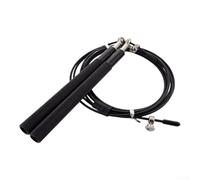 DAZZLEEX Aluminum Alloy Jump Rope with Steel Wire Cable for Competitive Fitness Boxing HIIT Training Anti-Slip Handle Adjustable Length 9.84ft Blue(Black)