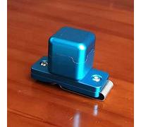 DAZZLEEX Billiard Chalk Holder,Aluminum Pool Cue Chalk Holder Magnetic Snooker Billiard Cue Chalk Carrier Case Blue