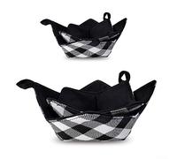 DAZZLEEX Bowl Cozy Holders Microwave Safe Hot Bowl Holder Bowl Potholders Hang to dry quickly for Hot and Cold Bowls(S+L)