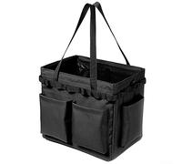 DAZZLEEX Camping Storage Toolbox,Portable Barbecue Tool Storage Bag Oxford Cloth Camping Storage Bag Multifunctional Storage Toolbox,Black