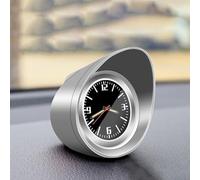 DAZZLEEX Car Dashboard Clock - Electronic Watch with Luminous Display, 12 * 12 * 5cm (Silver)