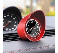 DAZZLEEX Car Dashboard Clock - Luminous Electronic Watch, 12 * 12 * 5cm (Red)
