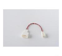 DAZZLEEX Car Door Speaker Adapter Cable for Toyota Old Big Head to Small Head Connector 15cm White Audio Interface Wire