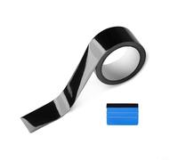 DAZZLEEX Car Vinyl Wrap, Car Film Anti-scratch Tape Three-layer Gloss Black Body Door Sill Trim For Window Trim(5cm*10m)