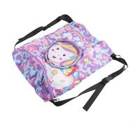 DAZZLEEX Children's Swimming Backpack with Dry and Wet Separation Drawstring Bag for Beach Gym and Travel Featuring Shoe Compartment Polyester 30x20x8cm Blue or Purple(B)