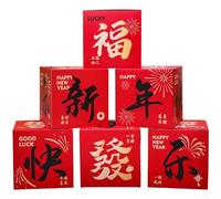 DAZZLEEX Chinese New Year Horse Decorations Set 2026 Red Paper Lanterns Window Display Props Festive Lunar Year Ornaments for Home Shop Table Shelf Decoration 15cm to 30(D)
