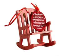 DAZZLEEX Christmas Rocking Chair, Small Wooden Crafts, Small Furniture, Room And Bedroom Decoration Accessories Decoration