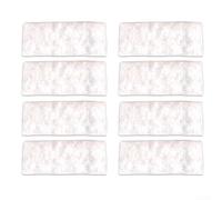 DAZZLEEX Cleaning Cloths for Vacuum Cleaner Jet 240 241 Dry and Damp Mop Pads 4-Pack or 8-Pack 18.1 x 7.3 cm Cloth Cleaning Pads for Home Floor Cleaning(White（8）)