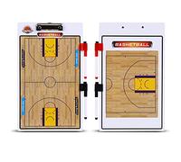DAZZLEEX Coaching Tactics Strategy Board, PVC Board To Explain The Strategy Board 2 Double Sided with Markers Pen For Basketball