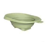 DAZZLEEX Collapsible Silicone Funnel for Ice Slush Maker and Drinks 20.4x13.7cm Flexible Spill Pouring Tool for Cocktails Smoothies Dishwasher Safe Kitchen Gadget G(Green)