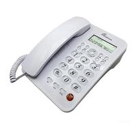DAZZLEEX Corded Landline Telephone With Digital Answering Machine Caller ID Call Waiting Feature LCD Display Hands Speaker For Home Office(white)