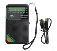 DAZZLEEX DAB Radio Portable, 1000MAh Rechargeable Battery, AM/FM/SW Radio Full Band Full Channel Mini Radio Automatic Station Search