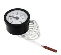 DAZZLEEX Dial Thermometer Capillary Thermometer Thermo Water Oil Temperature Gauge 0-120℃ Water And Oil With 1M Sensor