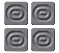 DAZZLEEX Diatomaceous Earth Drink Coasters Set of 4 Quick Dry Absorbent 10x10cm Square Coasters Protect Desks Tables and Countertops from Spills and Condensation with Mo(E)