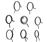 DAZZLEEX Door Handle Replacement Springs, 5Pcs Black Stainless Steel Ambidextrous Knob Lever Latch Replacement Coil Torsion FMTB-MSB