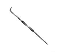DAZZLEEX Double Pointed Metal Scribe Tool with Carbide Steel Tip for Marking on Steel Brass Plastic and Glass Hexagonal Head Prevents Rolling 23.5cm Silver