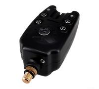 DAZZLEEX Electronic Fishing Bite Alarm with Sound Light Signal Adjustable Sensitivity Tone Volume Control for Carp Sea Casting Rock Rod Night Fishing Gear Camouflage(Black)