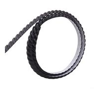 DAZZLEEX Flexible Wall Decorative Edge - Peel And Border Trim Molding, 16.4Ft X 0.8inch,black
