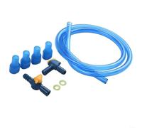 DAZZLEEX Hydration Pack Drinking Tube Kit with 100cm PP Hose, Bite Mouthpiece Valve and Nozzle Cap for Water Bladder or Reservoir Compatible with Hiking, Camping, Cy(B Kits)