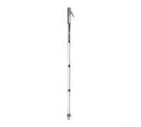 DAZZLEEX LED Lighted Trekking Poles Foldable Hiking with 3 Modes IPX6 Water Resistant Handle Aluminum Alloy for Outdoor Night Walking Camping White Black(Small 112.8cm)