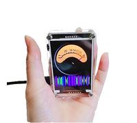 DAZZLEEX LED Music Spectrum Indicator, Voice Controlled Music Level VU Meter2.4inch Rhythm HD LCD True Color Simulation