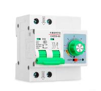 DAZZLEEX Mechanical Adjustable Timer Switch 63A 13000W Circuit Breaker with Memory Function 1min-6h Timing Range for Water Pump Motor Irrigation and Rice Steam