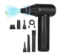 DAZZLEEX Mini Turbo Fan For Car Household Cleaning With LED Lighting, Powerful Dust Elimination 110000RPM, Portable Handheld Vacuum Cleaner Blower With Brushless Motor(B)