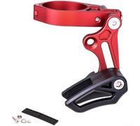DAZZLEEX Mountain Bike Chain Guide CG02 1x Drivetrain Chainring Guard Anti-Drop Device for Downhill Cycling Aluminum Alloy and Nylon Fiber Reinforced Construction Black Red P(CG02 Red)