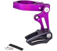 DAZZLEEX Mountain Bike Chain Guide CG02 1x Drivetrain Chainring Guard Anti-Drop Device for Downhill Cycling Aluminum Alloy and Nylon Fiber Reinforced Construction Black Red P(CG02 Purple)