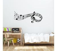DAZZLEEX Music Notes Notation Band Wall Sticker Decal, Music Note Print Wall Sticker Vinyl Decal Notes Notes for Home Decor