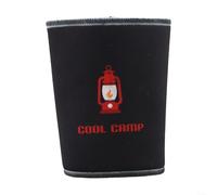 DAZZLEEX Neoprene Beer Can Sleeves Insulated Cooler Cover for 12oz 330ml Cola Bottles Camping Hiking BBQ Party Outdoor Travel Black Green Khaki(Short Black)