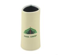 DAZZLEEX Neoprene Beer Can Sleeves Insulated Cooler Cover for 12oz 330ml Cola Bottles Camping Hiking BBQ Party Outdoor Travel Black Green Khaki(Tall Khaki)