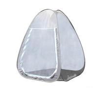 DAZZLEEX Outdoor Tent, Buddhist Meditation Tent Single Mesh Sit-in Shelter Cabana Tent Amping Tent 130 * 100 * 100cm(Grey)