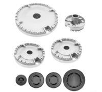 DAZZLEEX Oven Cooker Hob Gas Burner Crown Flame Cap Kit Gas Stove Accessories Stove Burner For Gas Stove Burners(Concave)