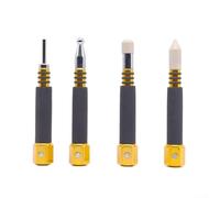 DAZZLEEX Paintless Dent Repair Tap Down Pen Metal Knockdown Tool | 4Pcs car body repair kit for DIY door dings hail damage Metal tap down pen with rubberized tip portable dent removal tool set