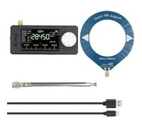 DAZZLEEX Pocket Size SI4732 Radio, 9.9K-108Mhz With IPS High-definition Color Screen Full-band Broadcasting Portable Loop Antenna Digital Radio AM FM LSB USB Modes(blauw)