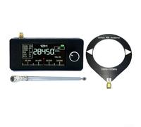 DAZZLEEX Pocket Size SI4732 Radio, 9.9K-108Mhz With IPS High-definition Color Screen Full-band Broadcasting Portable Loop Antenna Digital Radio AM FM LSB USB Modes(black)