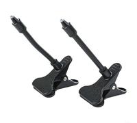 DAZZLEEX Portable Baby Monitor Holder 2pcs with Flexible Clamp for Easy Angle Adjustments and Secure Mounting on Various Furniture (Black)