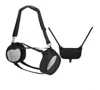 DAZZLEEX Portable Speaker Travel Carrying Strap Case with Shoulder Strap and Side Covers Nylon Protective Bag for JBL Boombox4 for Outdoor Trips(Black)