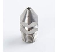 DAZZLEEX Pressure Washer Nozzle 1/4'' Male Drain Sewer Cleaning Pipe Spray Head 4 Jets