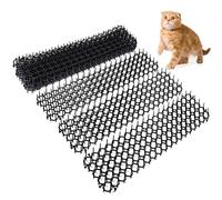 DAZZLEEX Prickle Strip Dig Stopper,12PCS 200x155MM Garden Anti-cat Dogs Repellent Mat Prickle Strips Safe Plastic Thorn